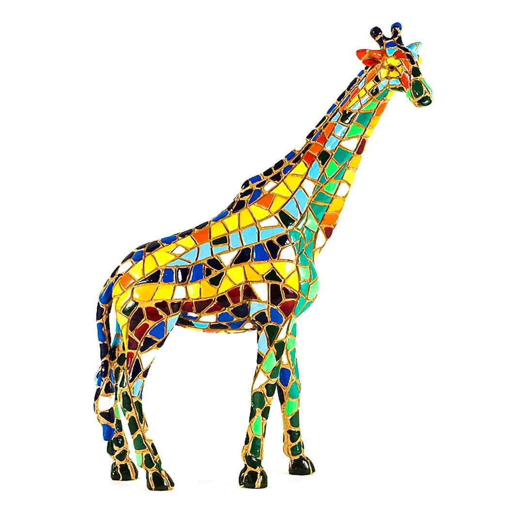 Giraffe 7” Tall Decorative Figure Hand Painted. Barcino